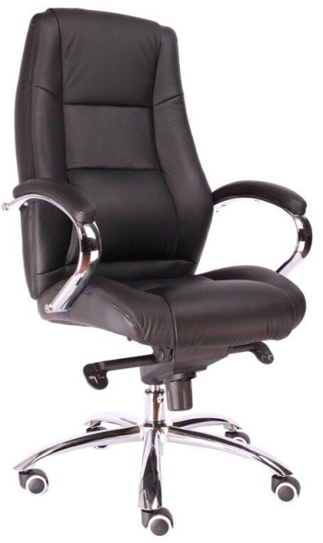 Кресло EverProf Крон Кожа черная